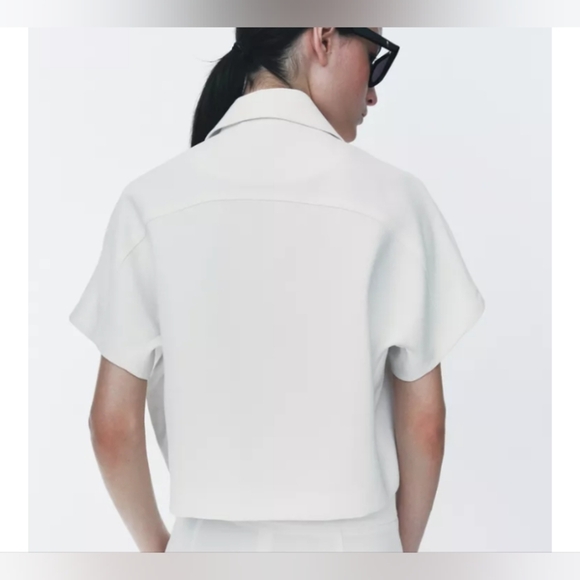 Zara ZW Collection Cropped Jacket - Picture 3 of 7